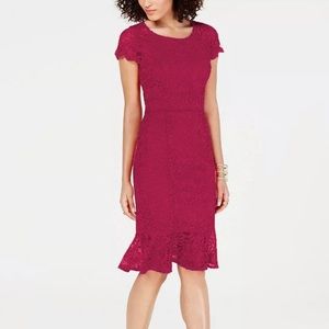 Thalia Sodi Women's Lace Sheath Dress Violet NWT
